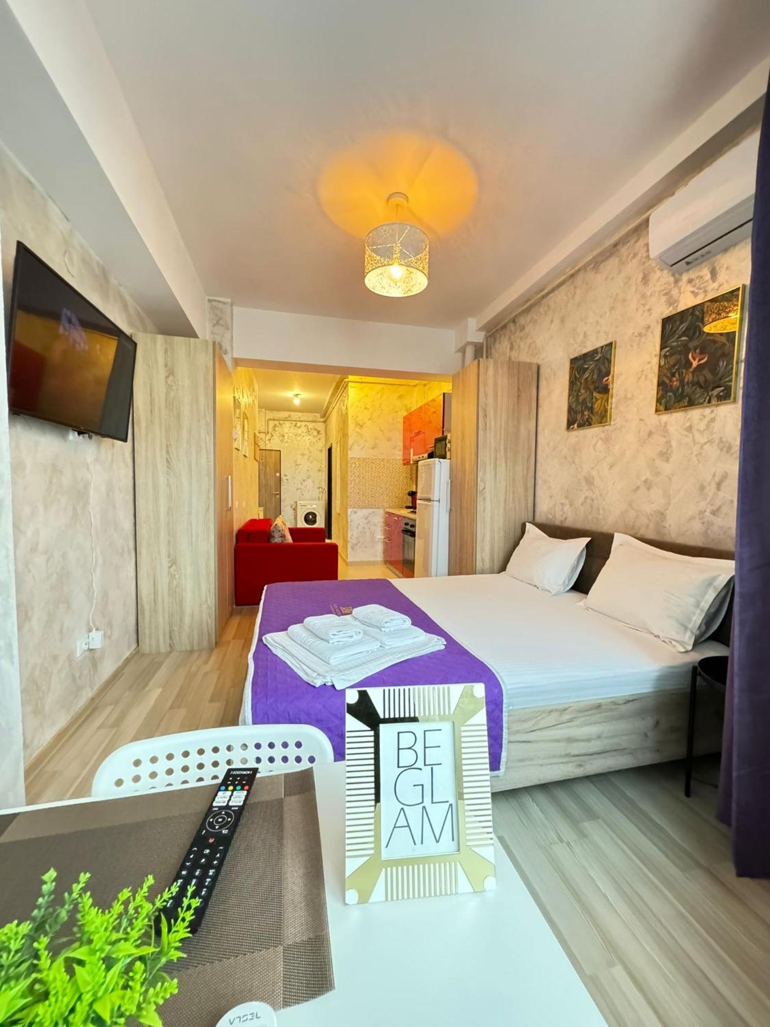 Studios & Apartments Palas By Glam At Lazar Towers Iasi Exteriör bild